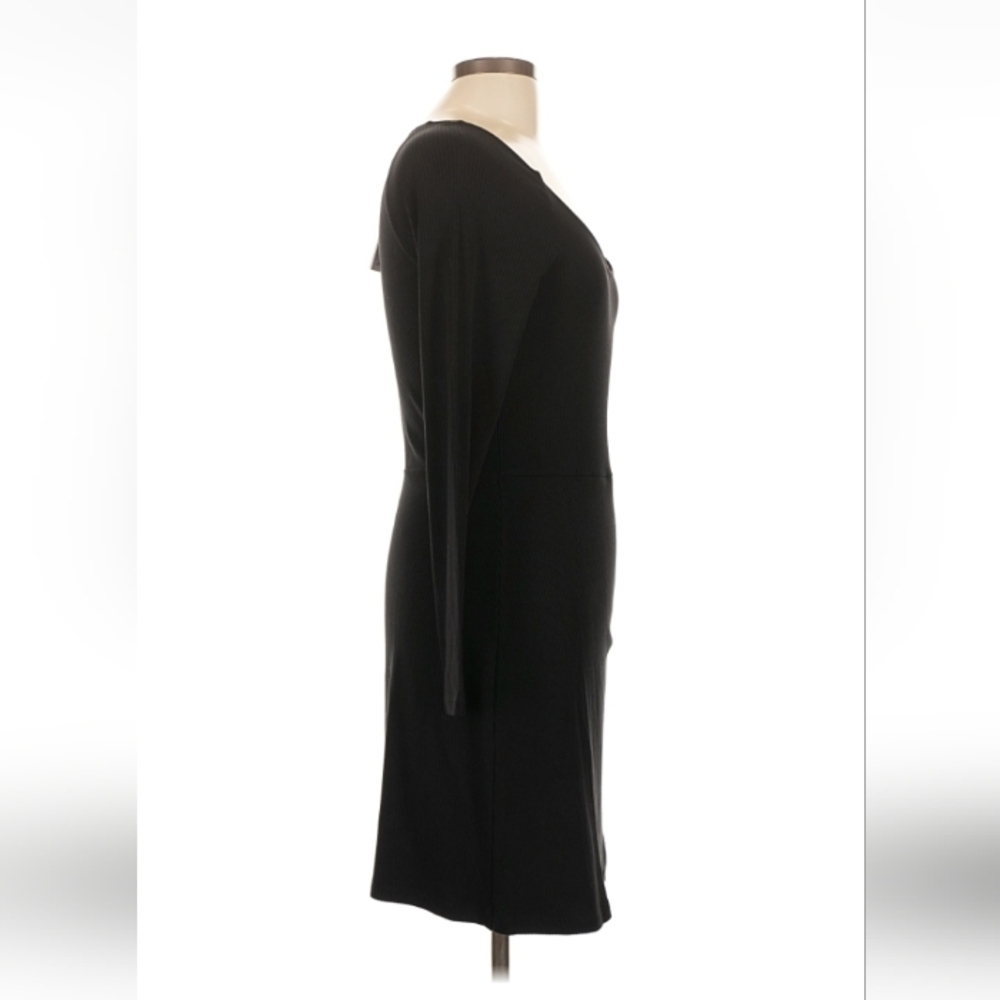& Other Stories black wedding guest cut‑out long sleeve sheath dress nwt size L - Picture 7 of 15